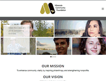 Tablet Screenshot of missoulacommunityfoundation.org